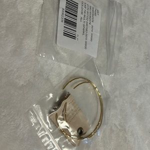 Gold sparkle hoop earrings from Anthropologie